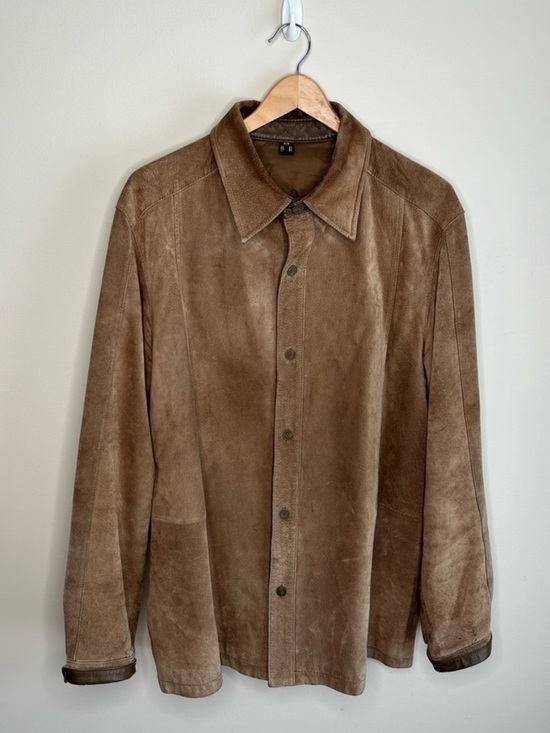 Danier Jackets & Blazers - Danier Suede Shacket Retro Western Vest Camel Brown Size Medium